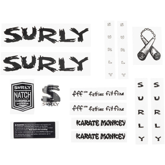 Karate Monkey Decal Set