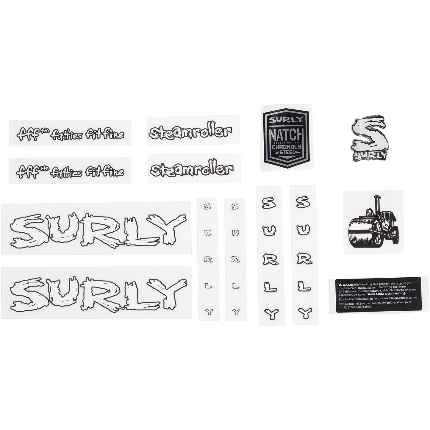 Steamroller Decal Set